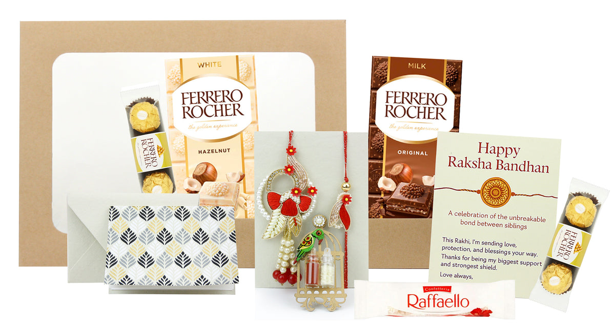 Premium Rakhi Hamper Rakhi Hamper - Ferrero Rocher Edition