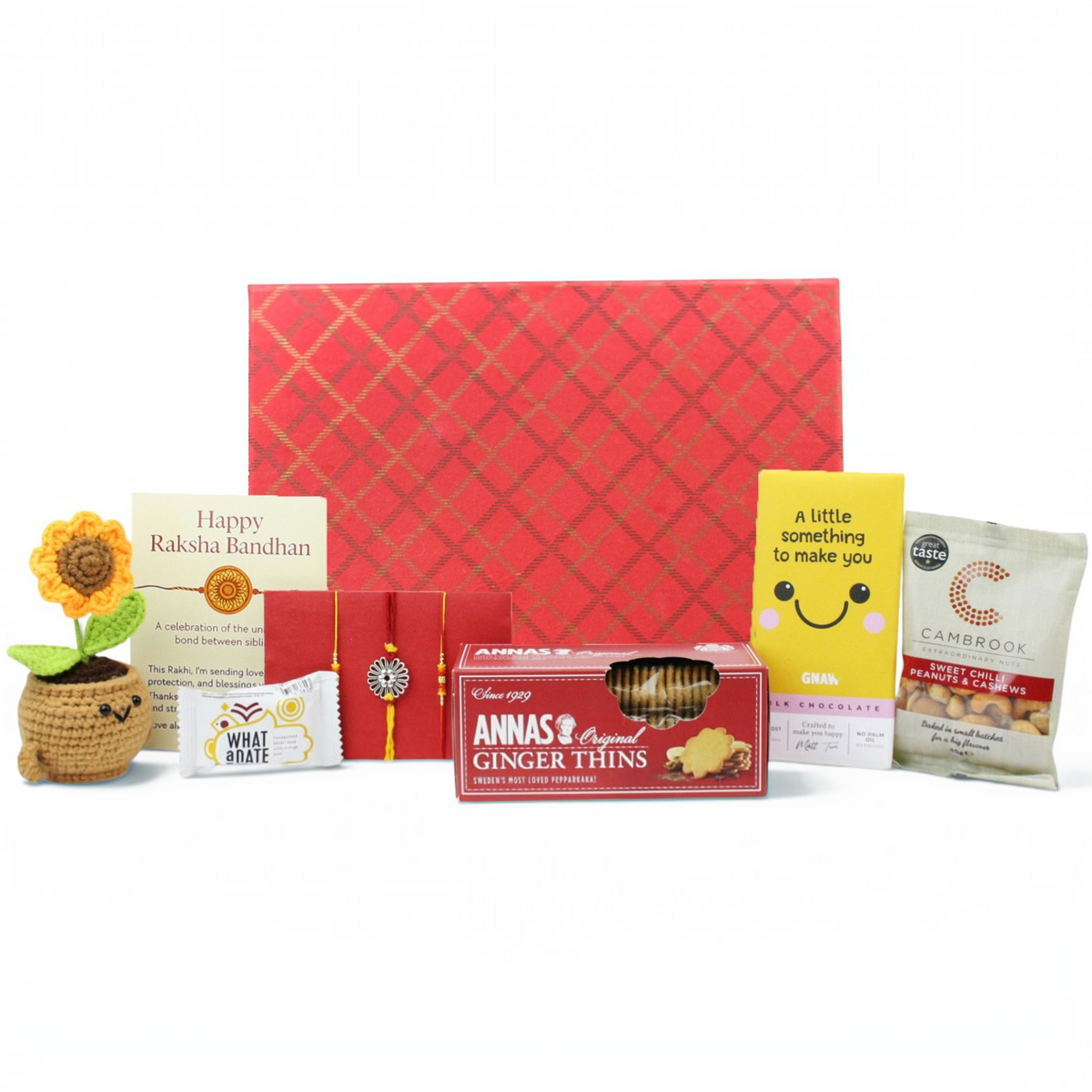 Emartbuy Premium Raksha Bandhan Hamper Rakhi Gourmet Chocolates Snacks
