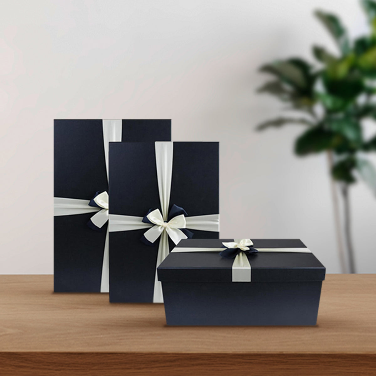 Luxury Oversized Black Gift Boxes - Set of 3