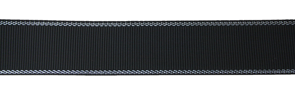 Black/Silver Grossgrain Ribbon Roll