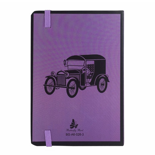 A6 Car Notebook - Purple