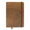 A7 Wood Effect Notebook - Metallic Bronze