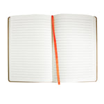 A5 Brown Orange Polka Notebook