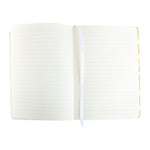 A5 Shiny Trees Print Notebook - Black/Gold