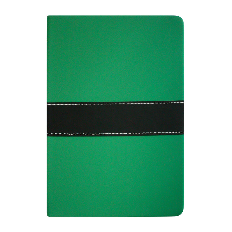 A5 PU Leather Hardbound Notebook - Green