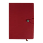 A5 PU Leather Hardbound Notebook - Red