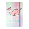 A5 Whale Notebook - Sea Unicorn
