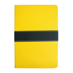 A5 & A6 PU Leather Hardbound Notebook - Yellow