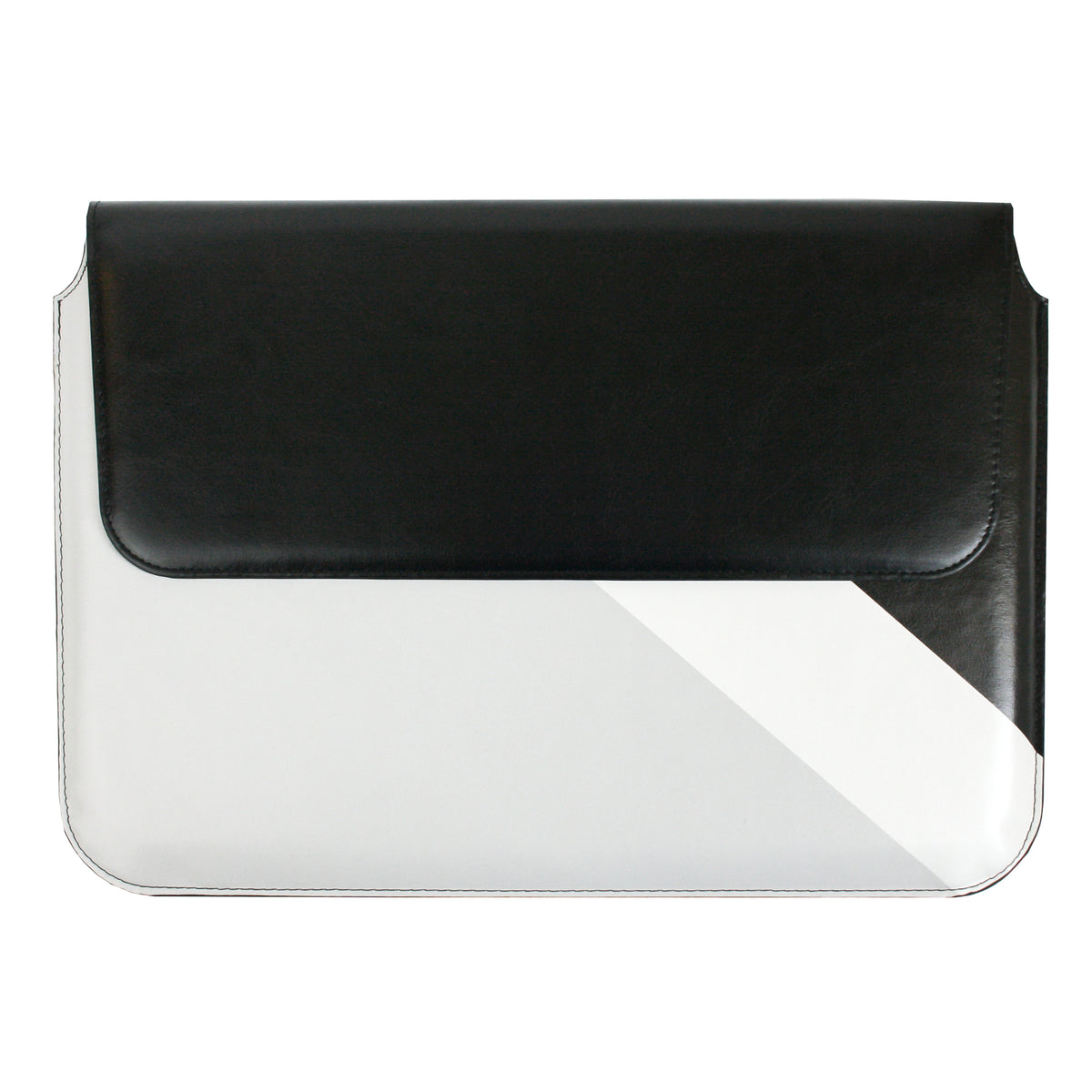 PU Leather Magnetic Folio - Black Grey