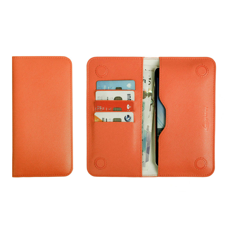 Magnetic Slim Wallet - Orange