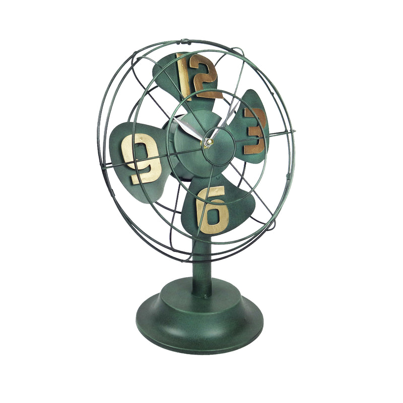 Fan Clock - Green
