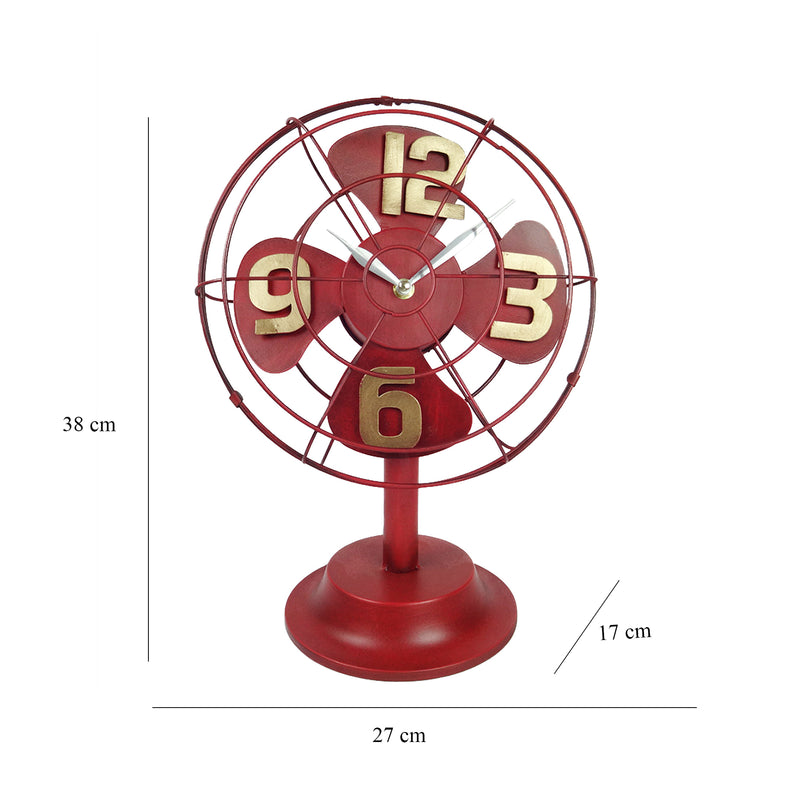 Fan Clock - Red