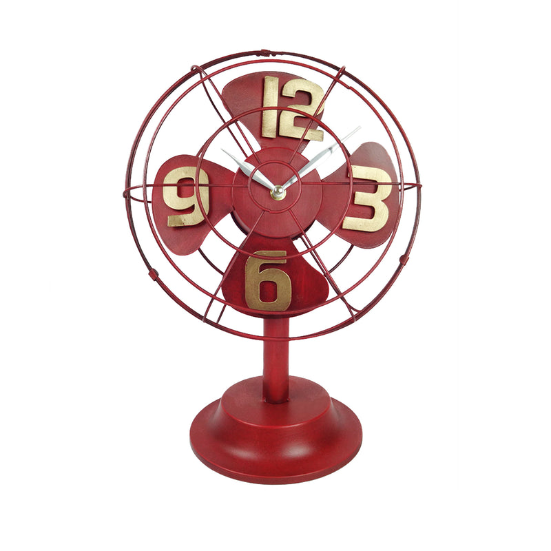 Fan Clock - Red