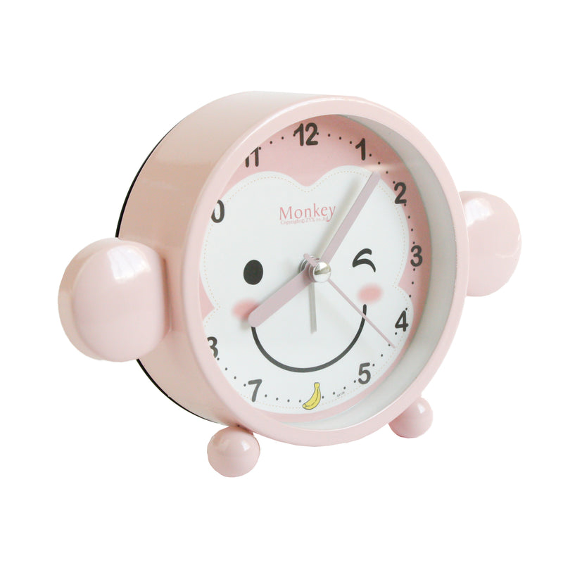 Monkey Alarm Clock - Baby Pink
