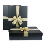 Black & Cream Satin Ribbon Gift Box
