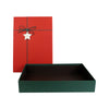 Textured Green Red Gift Box