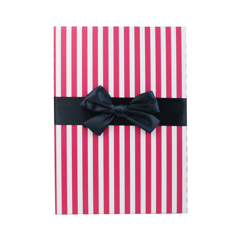 Pink Blue Stripes Polka Gift Box