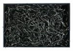 Textured Black Gift Box with Shredded Paper