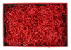Textured Red Box & Red Satin Ribbon Gift Box Set of 3 with Shredded Paper