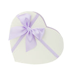 Lilac White Textured with Bow Gift Box