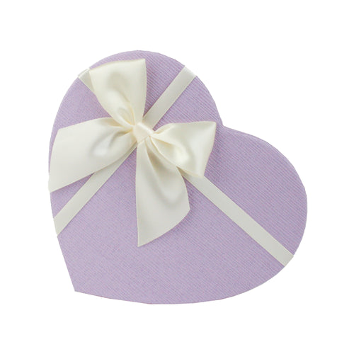 White Lilac Textured with Bow Gift Box