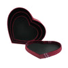 Burgundy Velvet Heart Gift Box