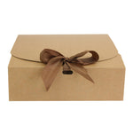 Square Brown Kraft Box with Shredded Paper