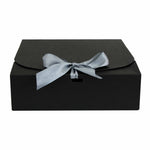 Pack of 12 Black Kraft Gift Boxes with Ribbon