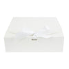 Square White Kraft Box with Shredded Paper