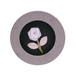 Purple Lilac Lid Rose Flower Round Gift Box
