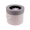 Purple Lilac Lid Rose Flower Round Gift Box