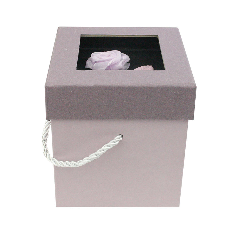 Purple Lilac With Rose Flower Gift Box