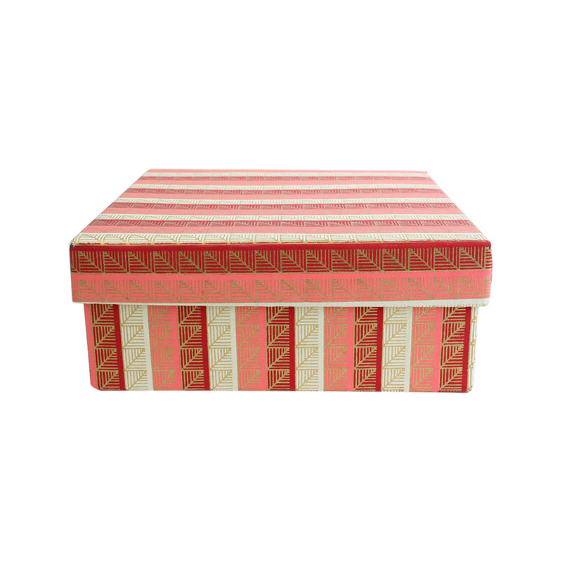 Printed Red Pink Gift Box - Small