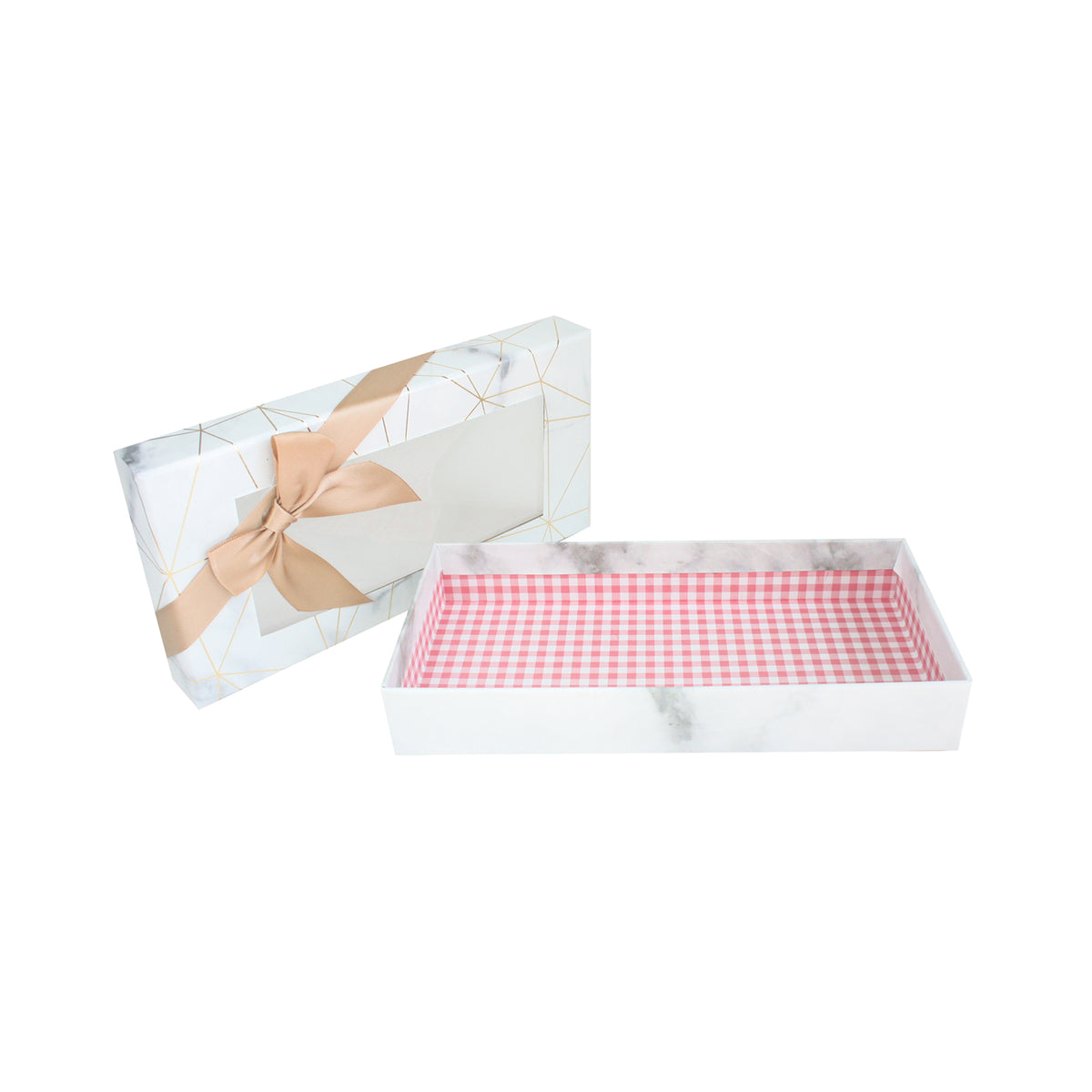 Marbale Gift Box with checks interior 
