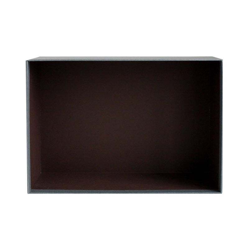 Dark Grey Gift Box with Shredded Paper