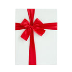 Textured Red with Red Satin Ribbon Gift Box