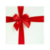 Textured Red & Red Ribbon Gift Box Set of 3 with Shredded Paper