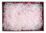 Textured Burgundy Gift Box with Shredded Paper