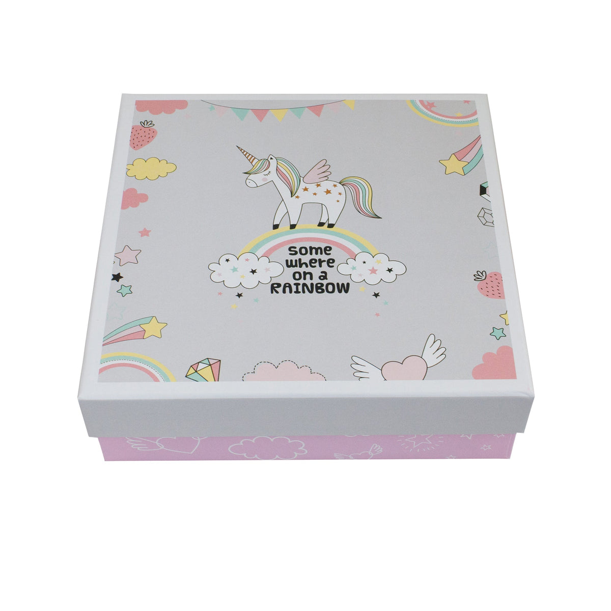 Set of 2 Pink Unicorn Gift Box