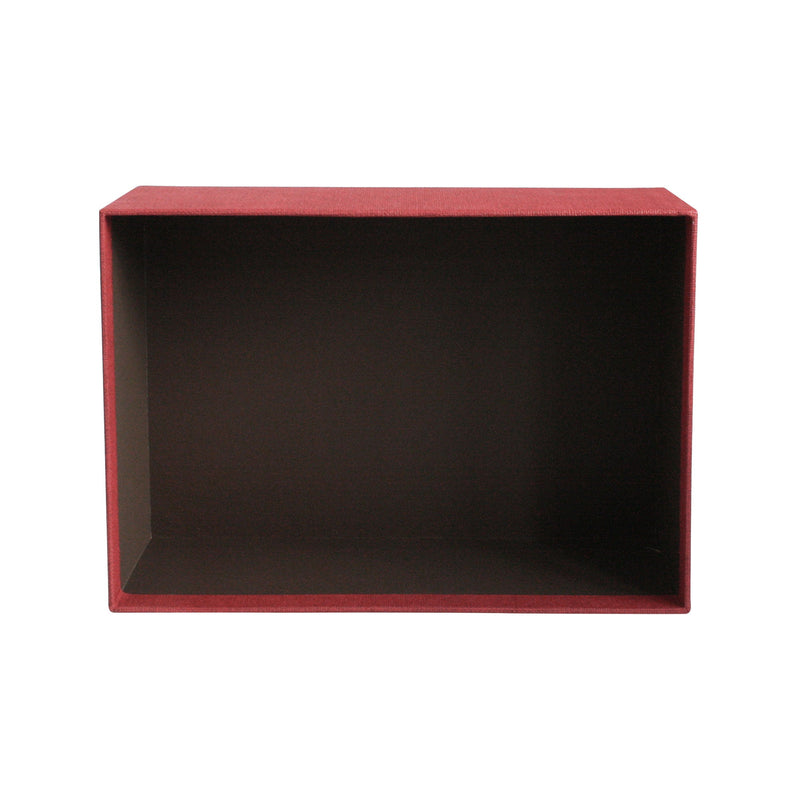 Red White Jute Bow Gift Box