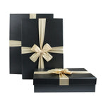 Black Gold Bow Gift Box