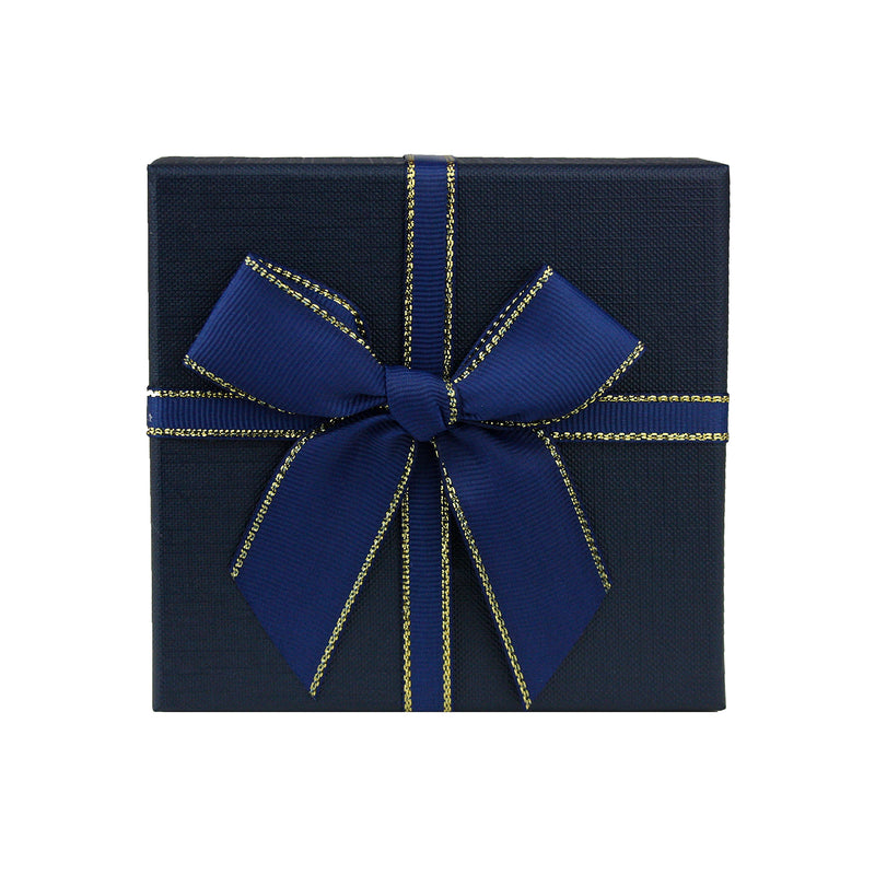 Dark Blue Square Gift Box - Set of 2