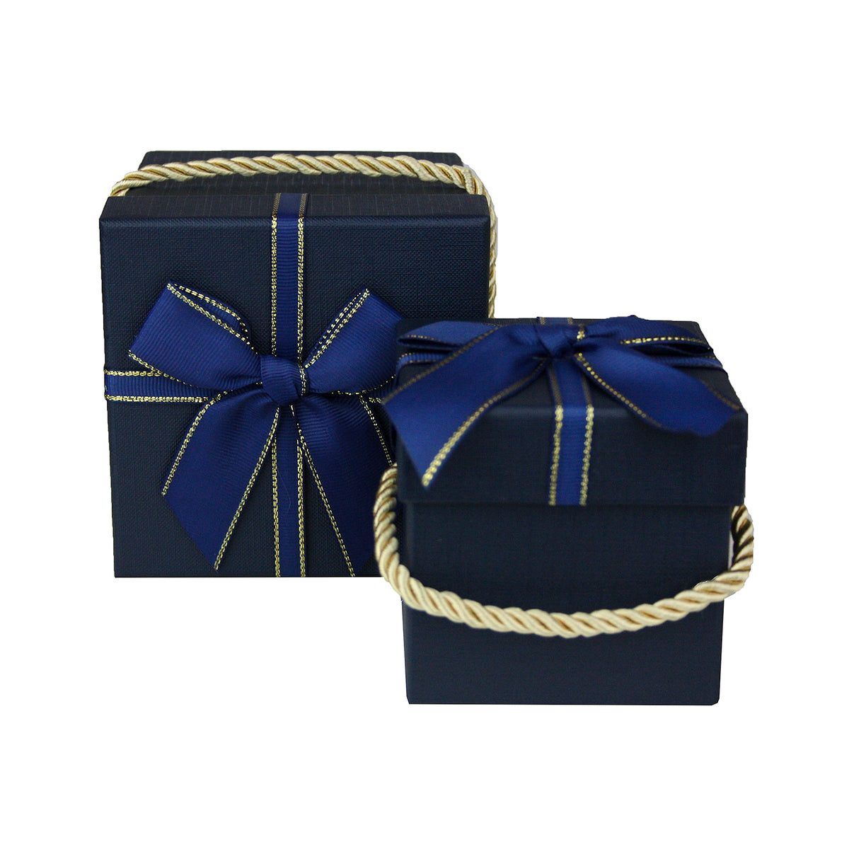 Set of 2 Dark Blue Gift Boxes