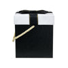 Black Silver Glitter with Black Ribbon Gift Box