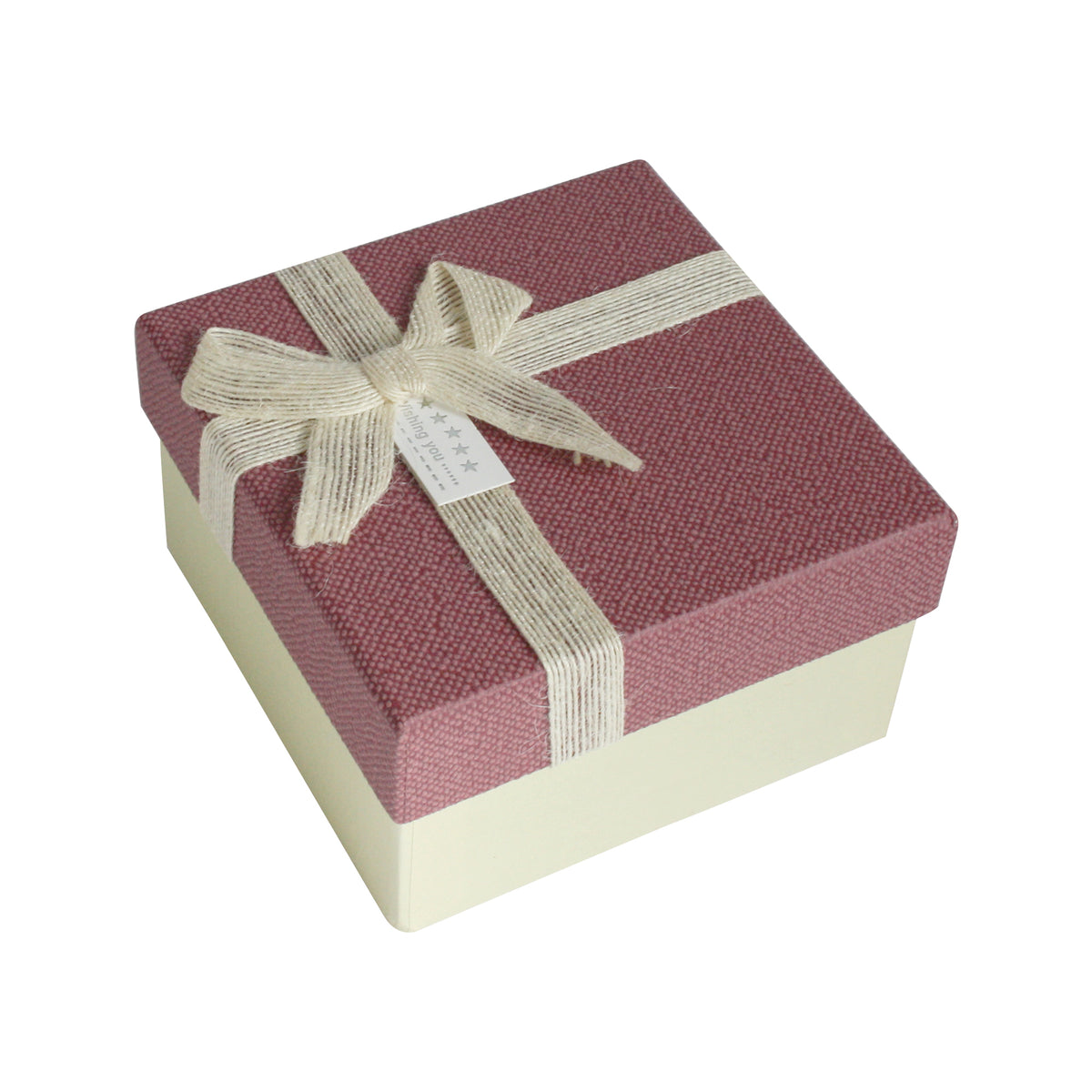 Luxury Cream/Pink Gift Box - Single