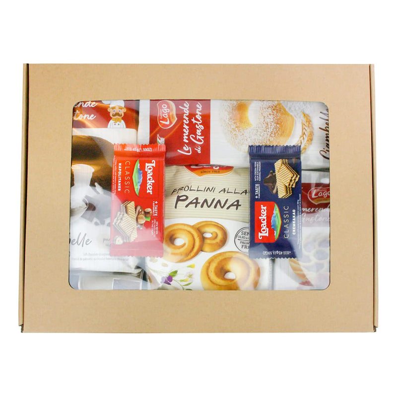 Tea Time Biscuits Snacks Hamper Gift Box - Italian Taste