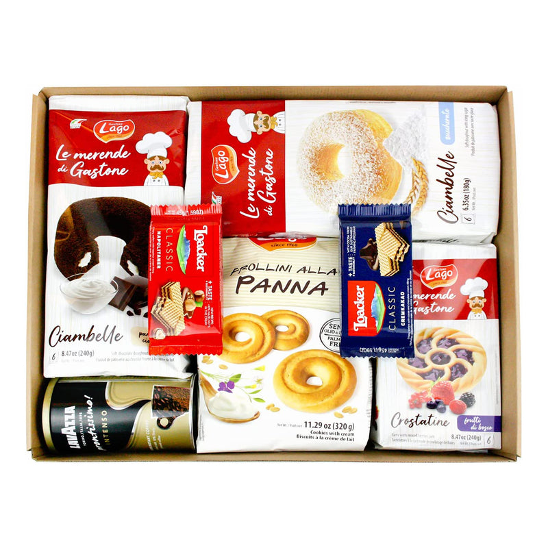 Tea Time Biscuits Snacks Hamper Gift Box - Italian Taste