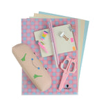 Pink Blue Dots Folder Gift Set