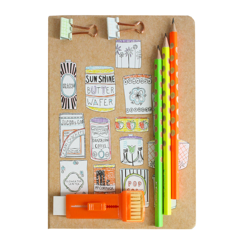 A5 Cans Notebook Gift Set