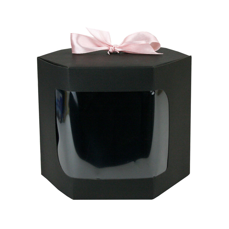 Hexagon Black Kraft Box